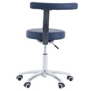 Pacific Medical Round Stool With Armrest Navy Blue