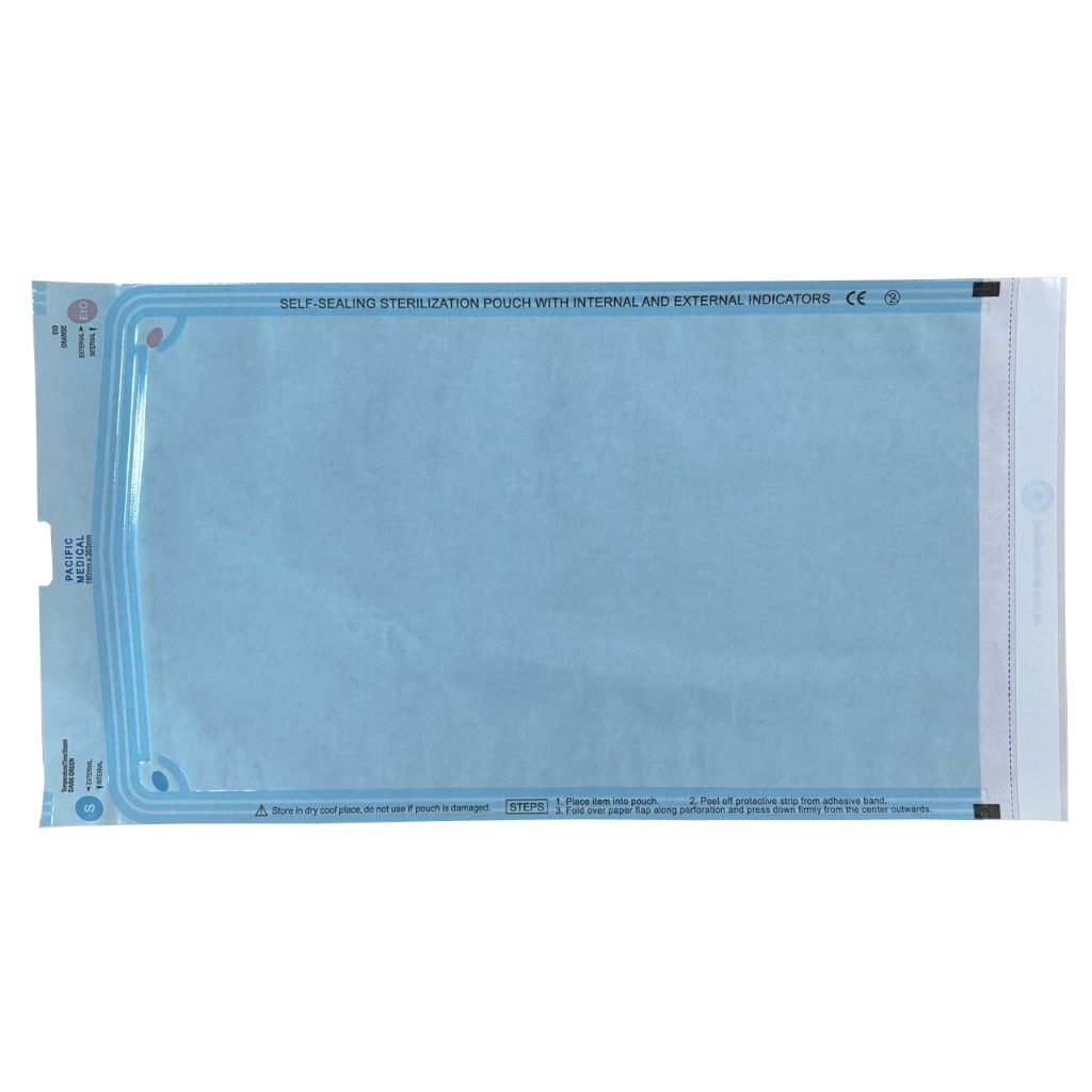 Pacific Medical Self Sealing Autoclave Pouch 190x360mm Box of 200