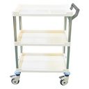 Pacific Medical Instrument Trolley 1 Shelf White