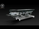 Pacific Medical Chiropractic Table With 4 Drop Sections Navy Blue