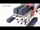 Pacific Medical Fixed Height Chiropractic Table With 4 Drop Sections Navy Blue