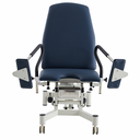 Pacific Medical Gynaecology Treatment Chair Gas Lift Back With Foot Stirrups Navy Blue