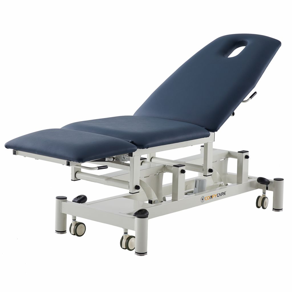 Pacific Medical Podiatry Chair Multi-Purpose Chair Gas Lift Leg And Back Section Navy Blue