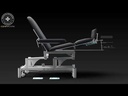 Pacific Medical Podiatry Chair Multi-Purpose Chair Gas Lift Leg And Back Section Navy Blue