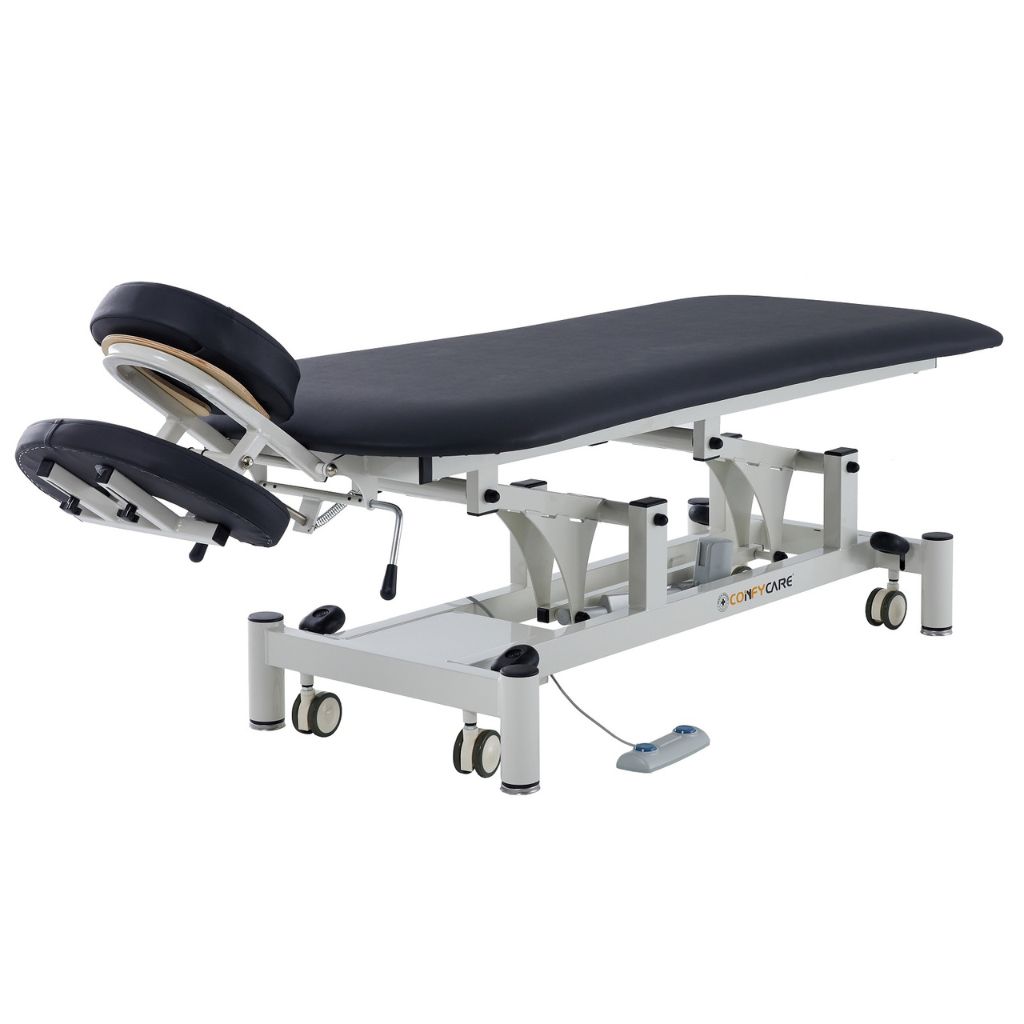 Pacific Medical Electric Hi Lo Contoured Massage Couch Black