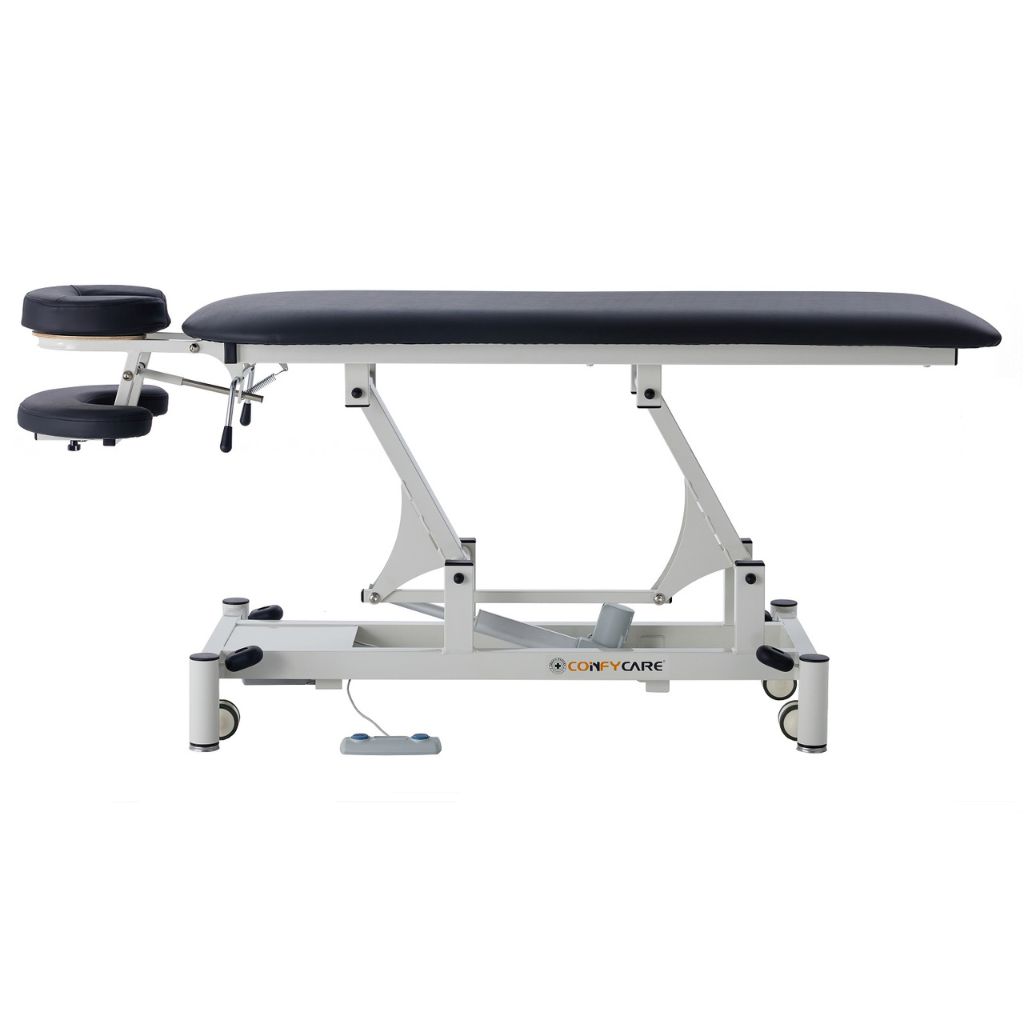 Pacific Medical Electric Hi Lo Contoured Massage Couch Black
