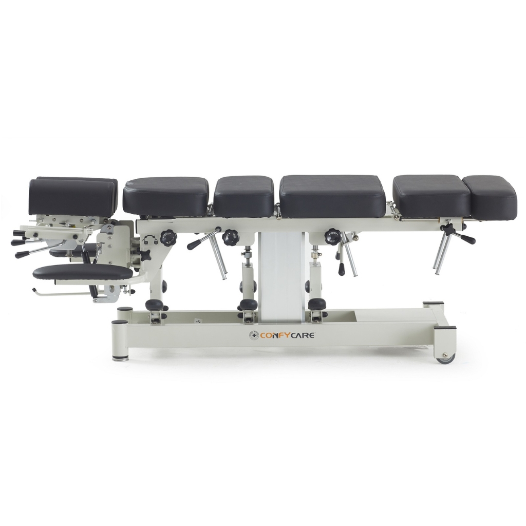 Pacific Medical Premium Column Lift Chiropractic Table With 4 Drop Sections 