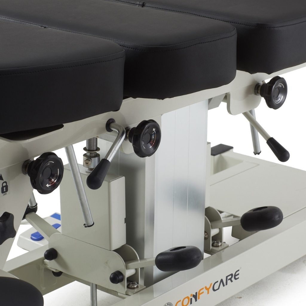 Pacific Medical Premium Column Lift Chiropractic Table With 4 Drop Sections 