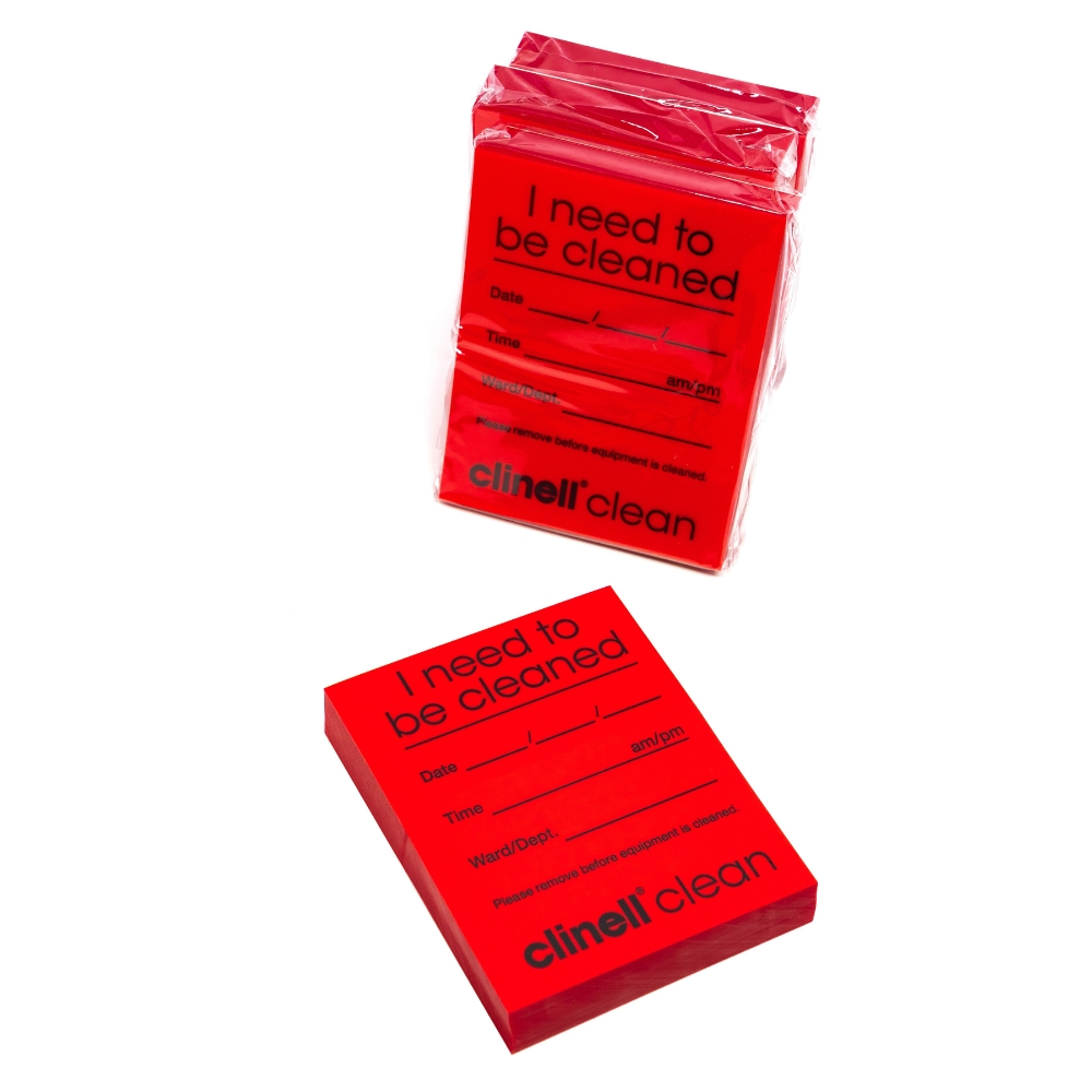 Clinell Clean Indicator Note 4x250 Red