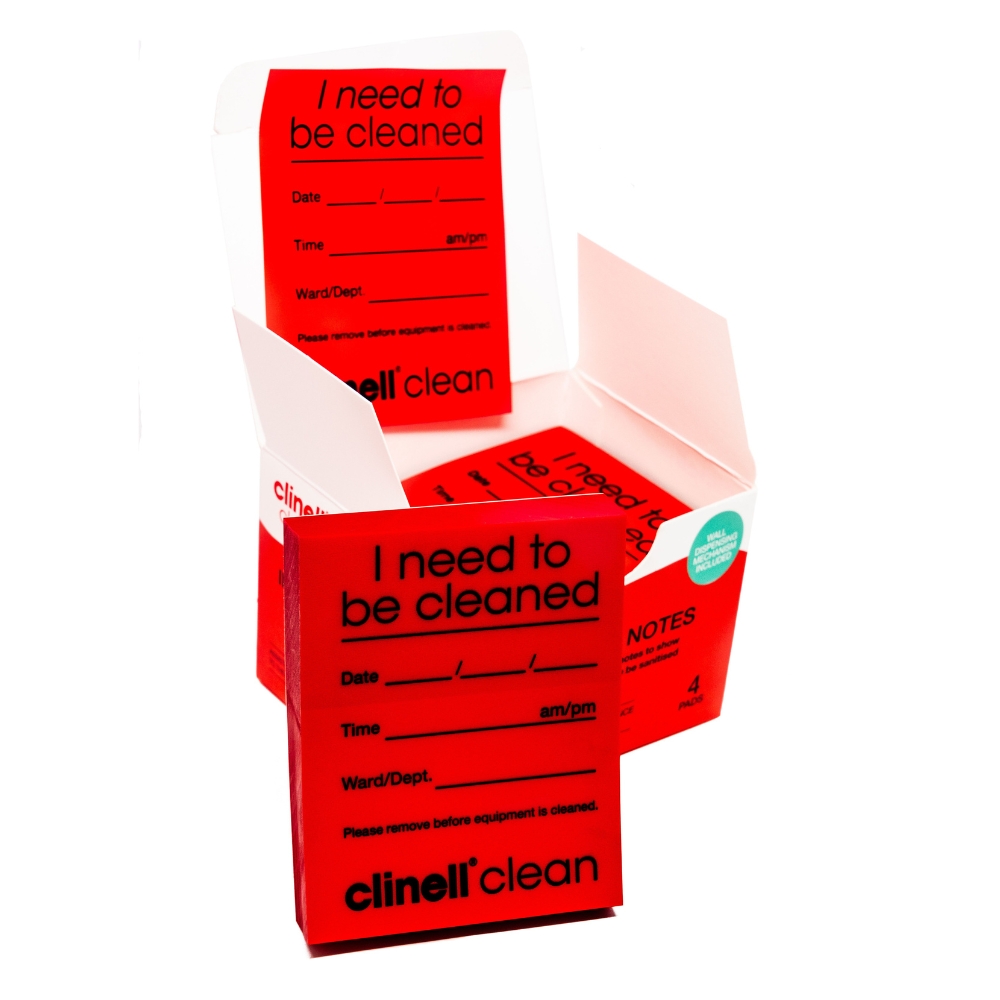 Clinell Clean Indicator Note 4x250 Red