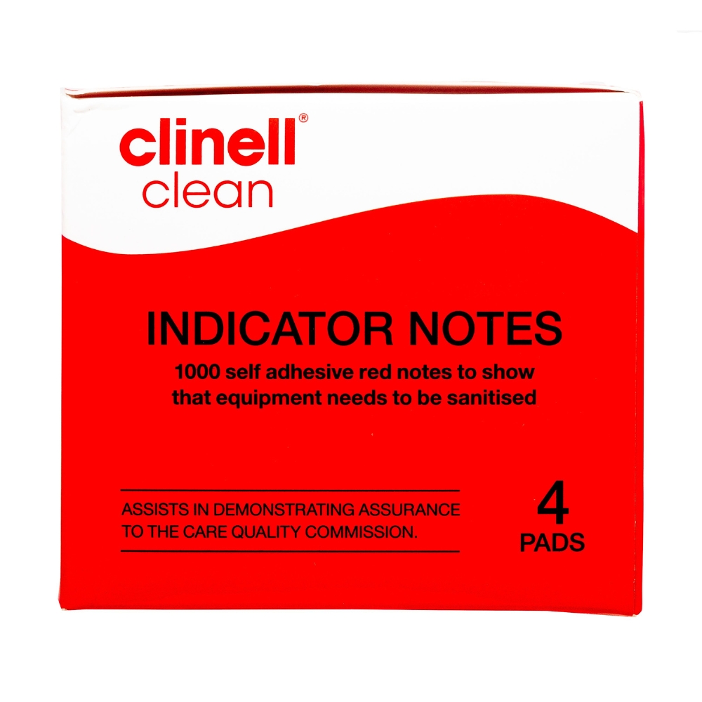 Clinell Clean Indicator Note 4x250 Red
