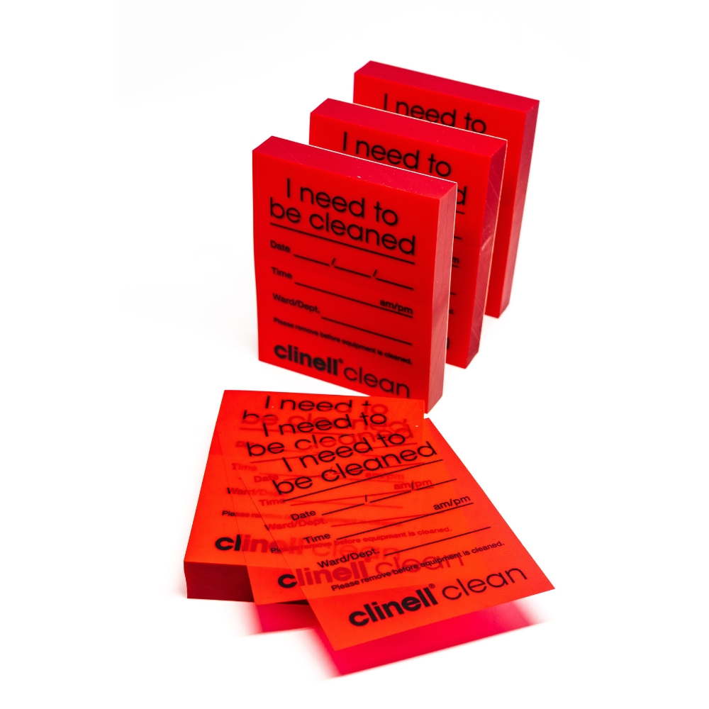 Clinell Clean Indicator Note 4x250 Red
