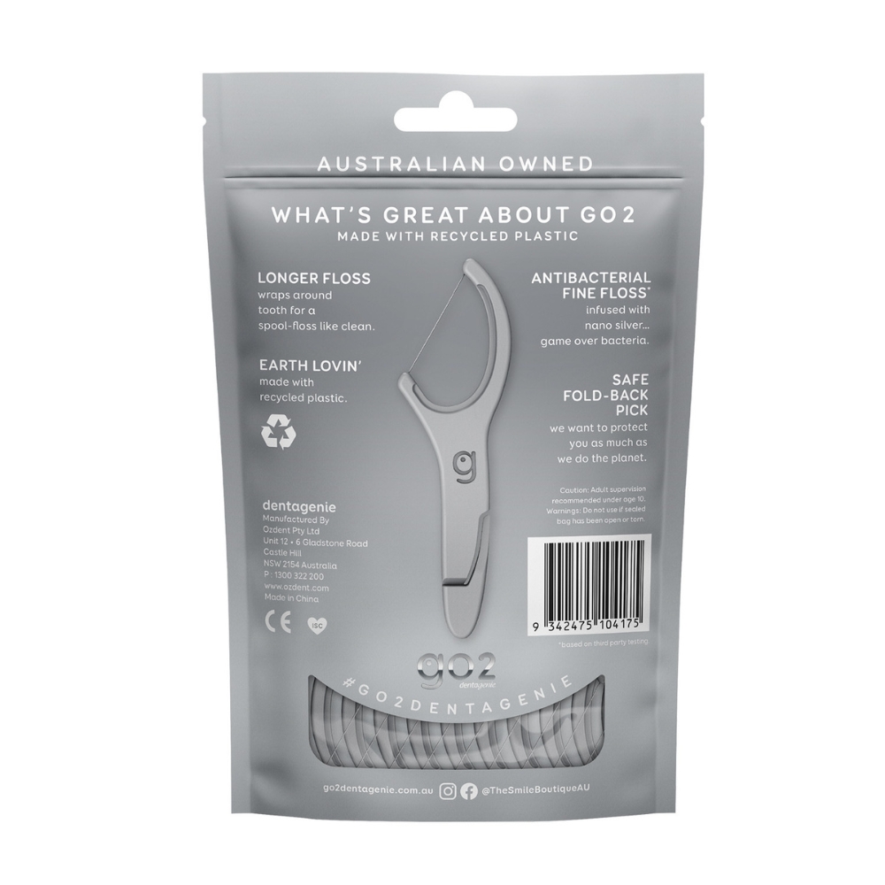 GO2 Dentagenie Flosspyx Silver Pack Of 36