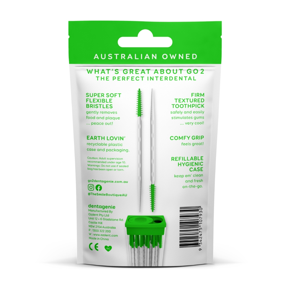 GO2 Dentagenie Softstx Interdental Minty Pack of 50