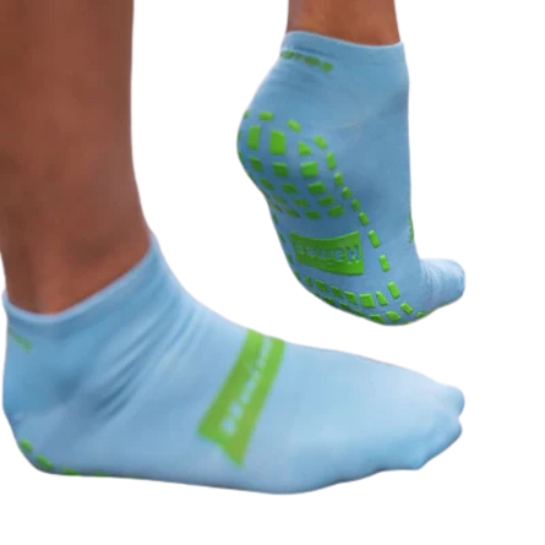 Haines SallySock Non-Slip Patient Socks Large Sock size - Yellow Grips Pack of 20 Pairs