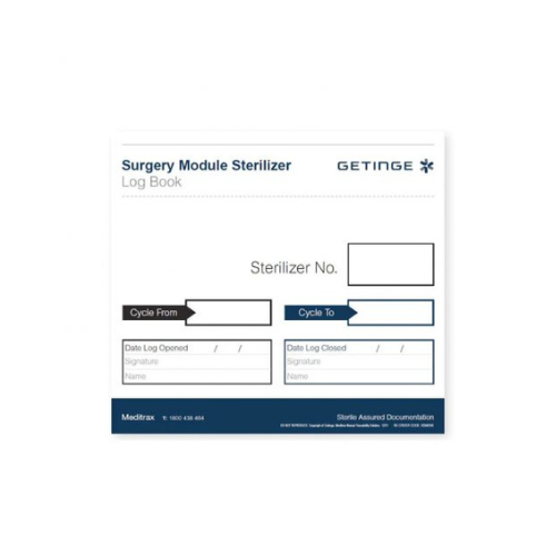 Getinge Meditrax Surgery Module Steriliser Log Book 6006303007