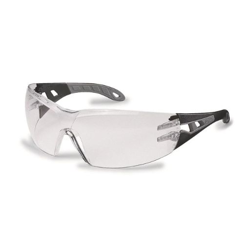 Uvex Pheos Glasses Black/Grey Frame Clear Lens
