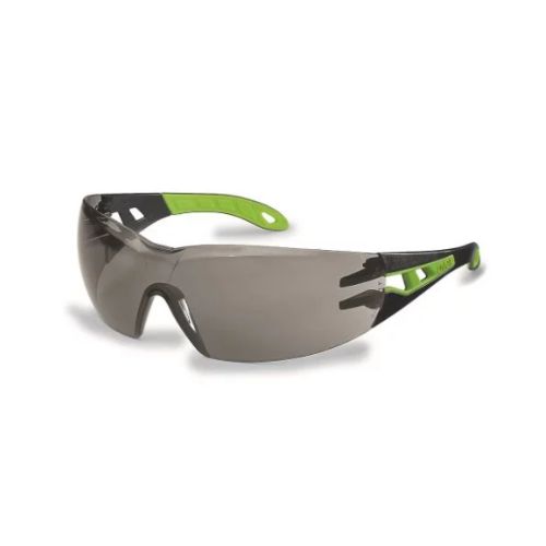 Uvex Pheos Glasses Black/Green Frame Tinted Lens