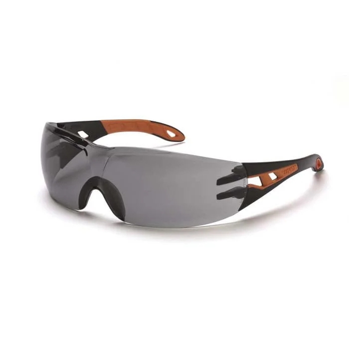 Uvex Pheos Glasses Custom Bridge Black/Orange Frame Tinted Lens