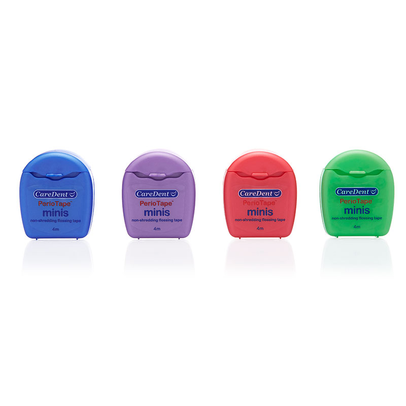 Caredent PerioTape Minis Flossing Tape 4m Pack Of 48