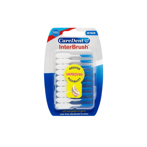 Caredent Interbrush Blue Small Box Of 6