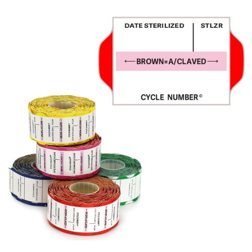 Suretrax Process Indicator Batch Labels Red Roll Of 700