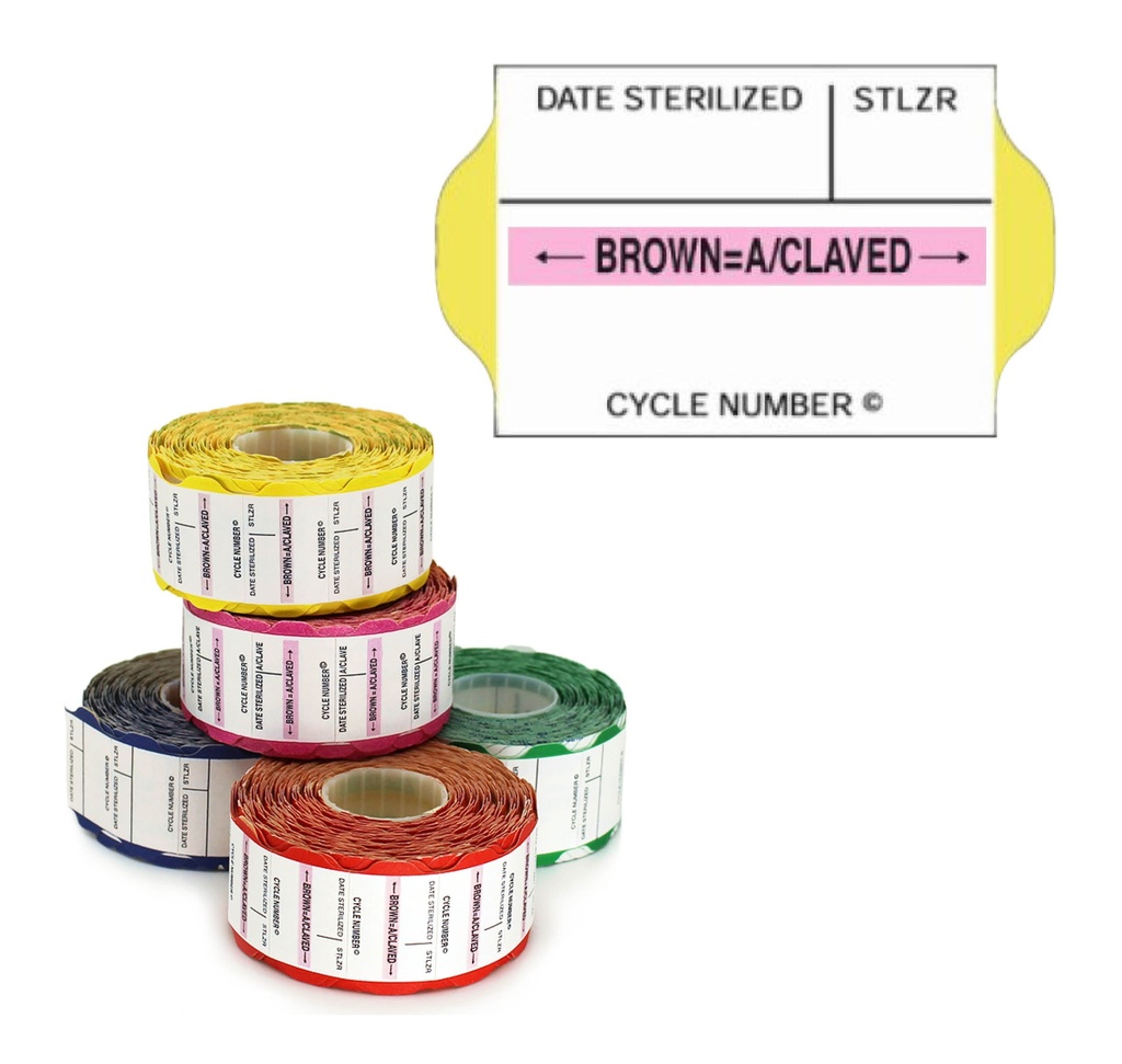 Suretrax Process Indicator Batch Labels Yellow Roll Of 700
