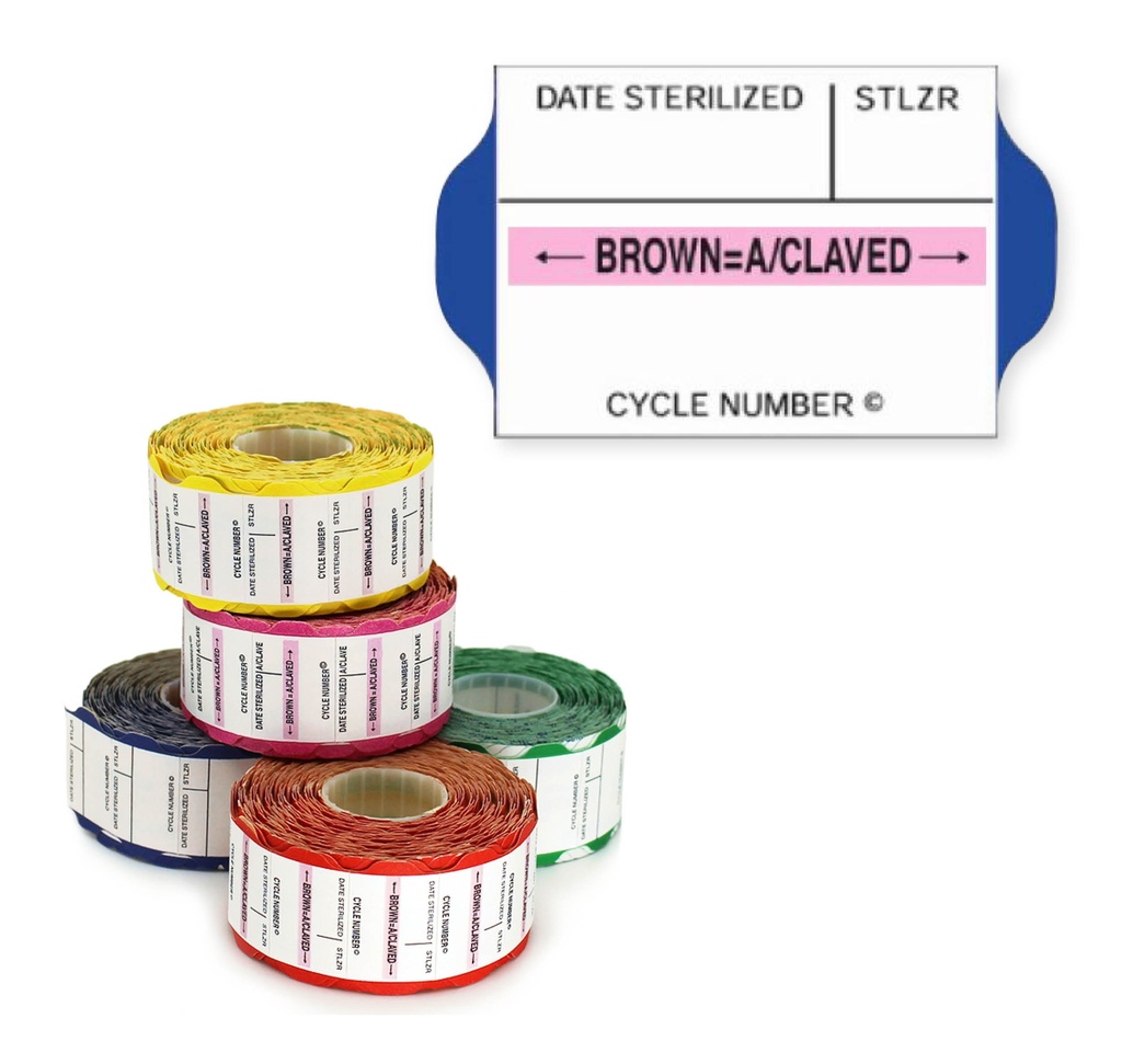 Suretrax Process Indicator Batch Labels Blue Roll Of 700