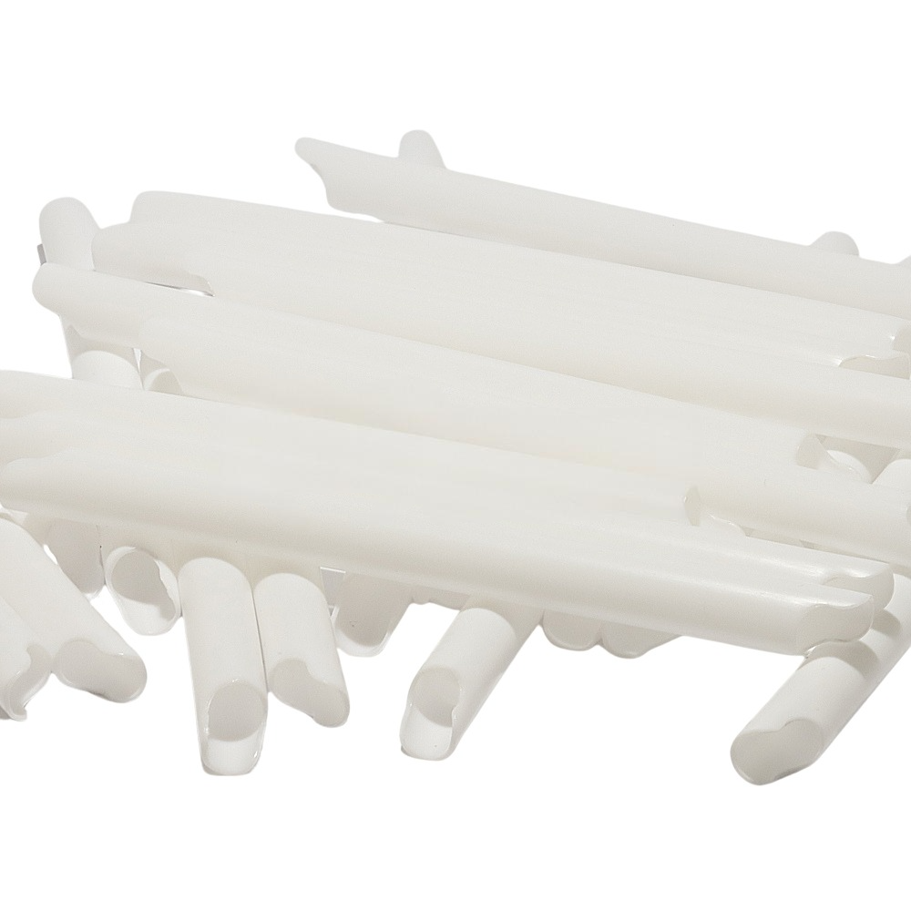 Evacuator Tubes White Non Vent Pack Of 100