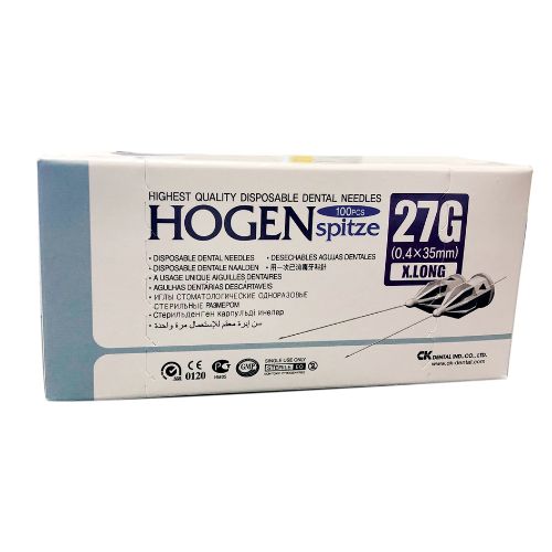 Hogenspitze Dental Needles Short 27Gx21mm Imperial Thread Box Of 100