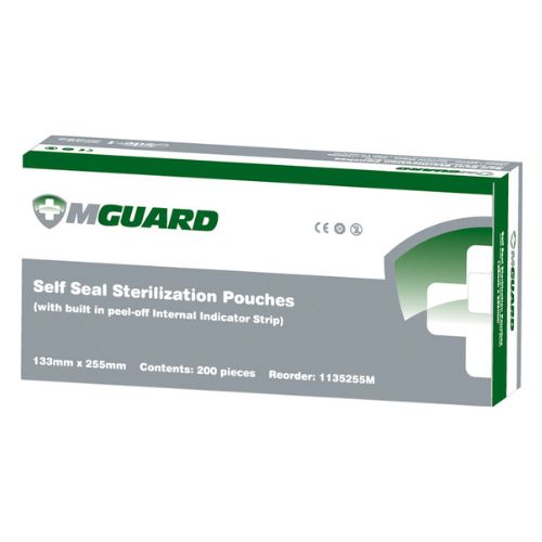 MGuard Self Seal Sterilisation Pouches 135x260 Pack Of 200