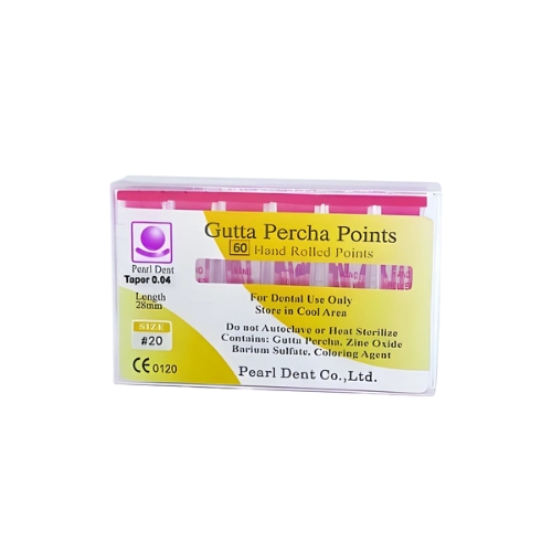 Gutta Percha Points 04 Taper #20 Colour Coded Pack Of 60