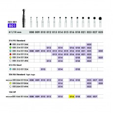 SS White Diamond FG Round Bur 801 524 016 Medium Pack Of 5