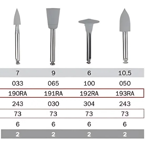 Diaswiss Diacomp Polishing Cup Step 2 191RA Pack Of 6