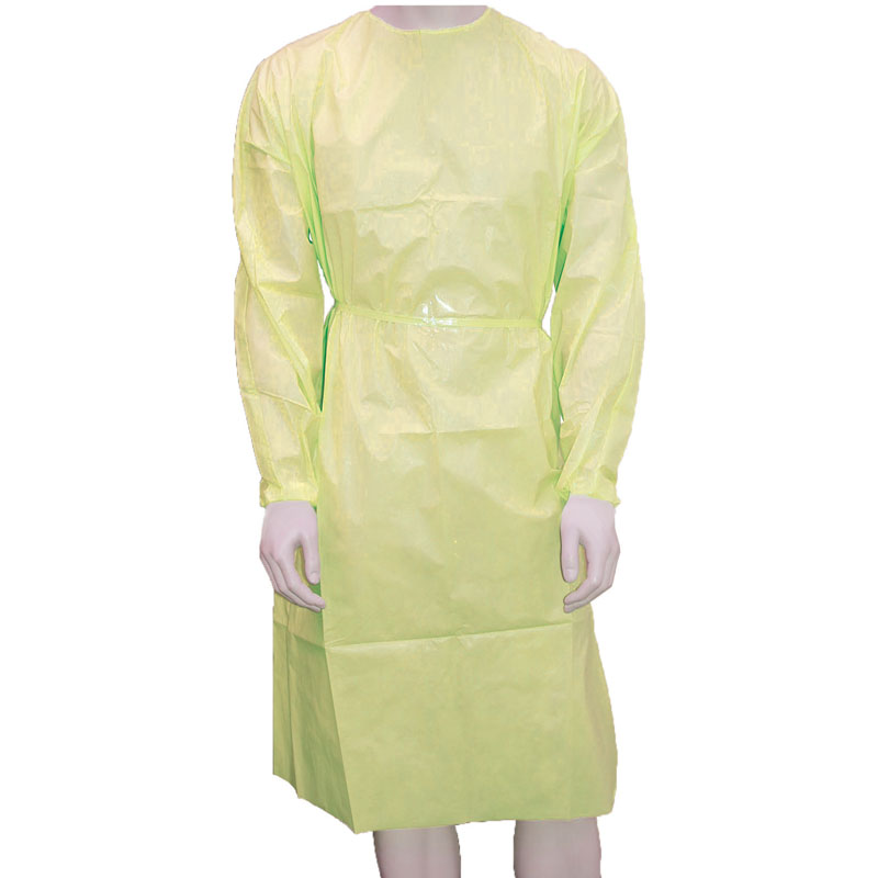 Sentry Owear Level 1 Splash Resistant Gowns With Elastic Cuff Yellow Carton Of 50