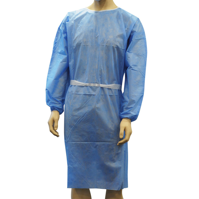 Sentry Owear Level 1 Splash Resistant Elastic Cuff Gowns Blue Carton Of 50