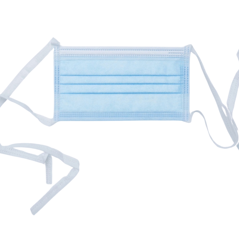 Softmed Level 3 Surgical Face Masks Tie On Back 17.5x9cm Pack Of 50