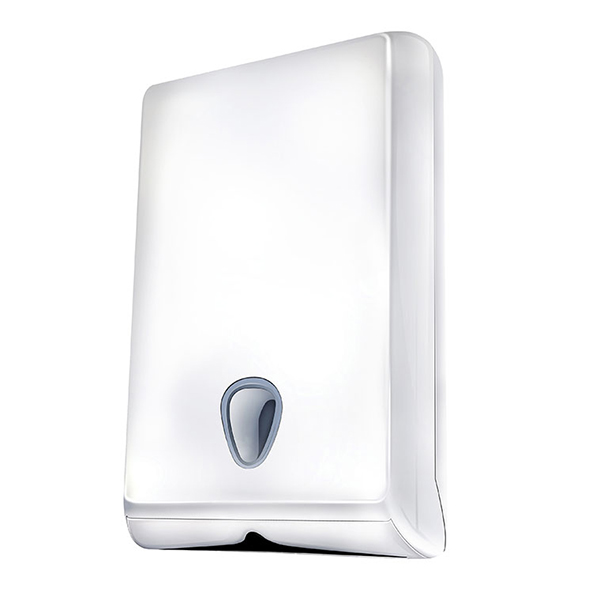 Stella Slim Paper Hand Towel Dispenser Tall White D785