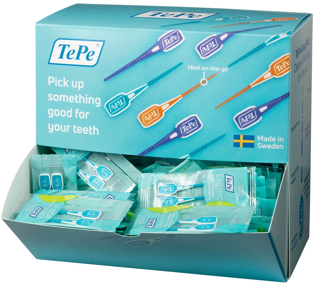 TePe EasyPick Dispenser Box Blue M/L 100 x Pack Of 2