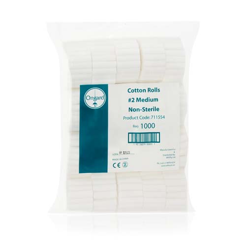 Ongard Cotton Rolls #2 Pack Of 1000