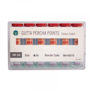 Ongard GP Gutta Percha Points Colour Coded 25 Pack Of 120