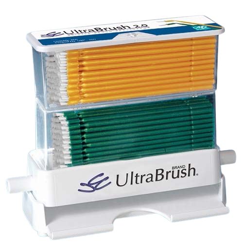 Microbrush UltraBrush Regular 2.0mm Yellow/Green Refill Box Of 200