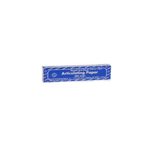 Bausch Articulating Paper/Strips 104x20mm Blue 40u BK09 Box Of 200