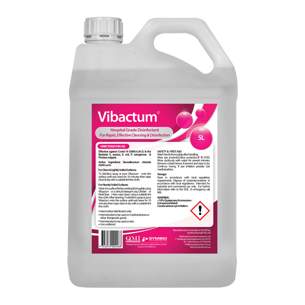 Vibactum Clinical Detergent Hospital Grade Disinfectant 5 Litre