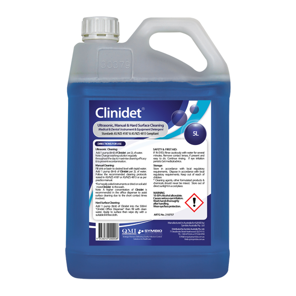 Clinidet Medical & Dental Instrument & Equipment Detergent​ 5 Litre