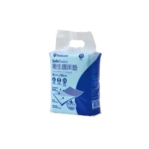 Medicom SafeBasics Disposable Underpad 40x60cm Pack Of 10