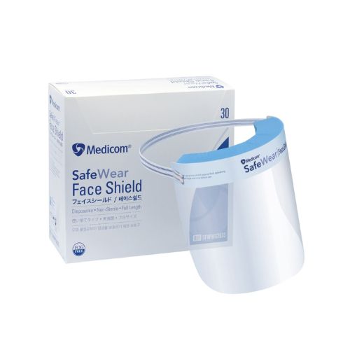 Medicom SafeWear Full Face Shield Box Of 30