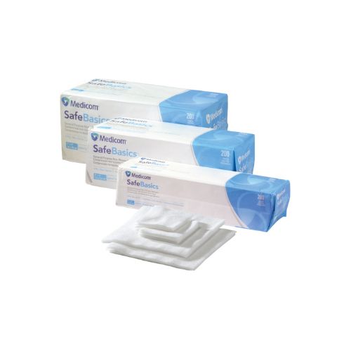 Medicom SafeBasics Non-Woven Non-Sterile Gauze 7.5x7.5cm Pack Of 200