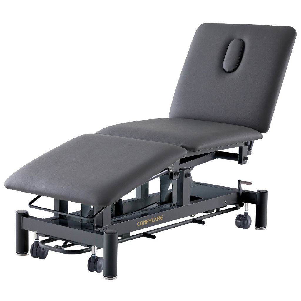 Pacific Medical Stealth 3 Section Electric Hi Lo Medical Couch Black
