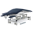 Pacific Medical 5 Section Electric Hi Lo Treatment Couch With Postural Drainage 2 Motors Navy Blue